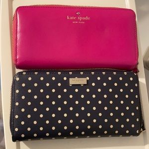 Two like new Kate Spade wallets